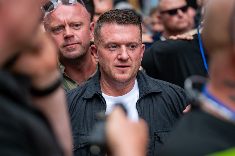 Tommy Robinson, whose real name is Stephen Yaxley-Lennon, was put in prison for contempt of court (Getty)