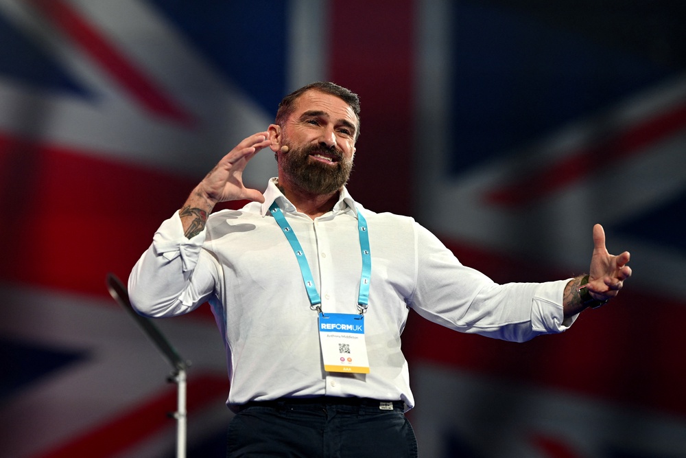 The British TV personality and former soldier Ant Middleton (AFP via Getty)