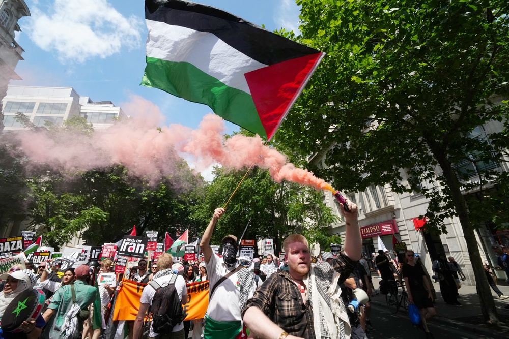 Pro-Palestine protesters will be taking part in the Nakba Day event (Jeff Moore/PA) (PA Archive)
