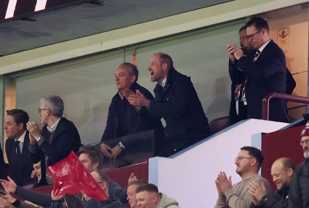 Clive Tyldesley said William spoke to him about Aston Villa during the investiture ceremony, adding 'You would be surprised if he didn’t' (Getty)