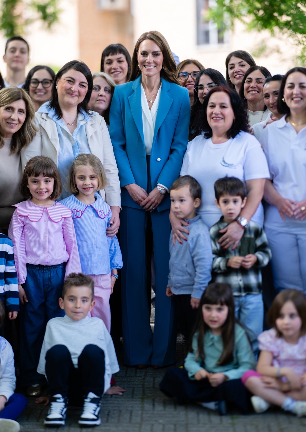 The Princess of Wales during a visit to Scuola Comunale d’infanzia Anna Frank in Reggio Emilia (Samir Hussein/PA) (PA Wire)