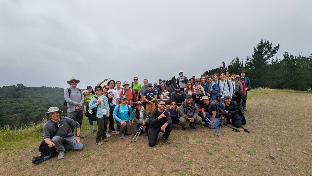 Many laid off tech workers have sought refuge in community groups such as un(PTO), which hosts regular hikes in the Bay Area (Courtesy of Basem Istanbouli)