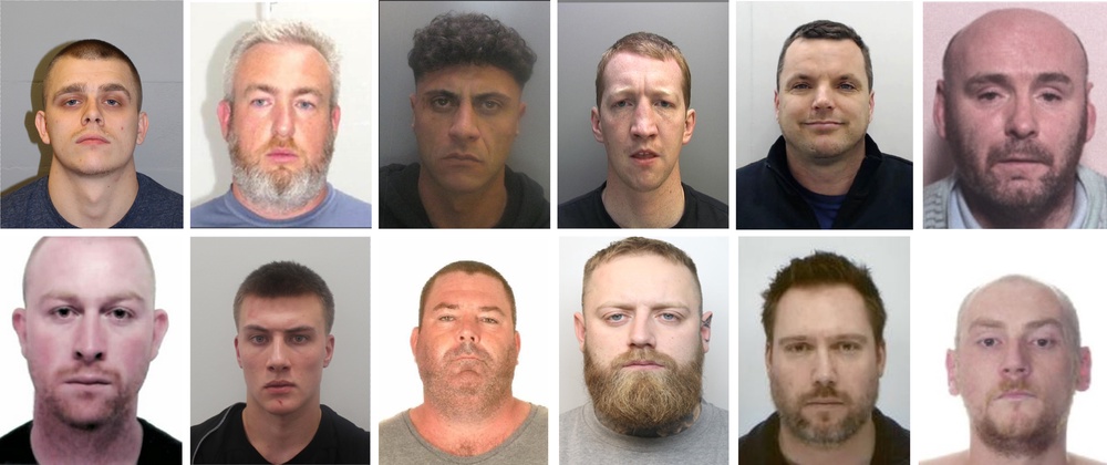Handout photos issued by the National Crime Agency (NCA) in May of the 12 most wanted criminals thought to be hiding in Spain. Top row left to right: Charlie Salisbury, Francis David Parker, Liam Michael Murray, Matthew Purves, Simon Dutton and Derek McGraw Ferguson. Bottom row left to right: Kevin Thomas Parle, Alexsandr Vladimirovich Kuksov (also known as Alexander Kuksov), Philip Barry Foster, Spencer Dillon Lamb, Dean Eighteen and John Rocks (PA)
