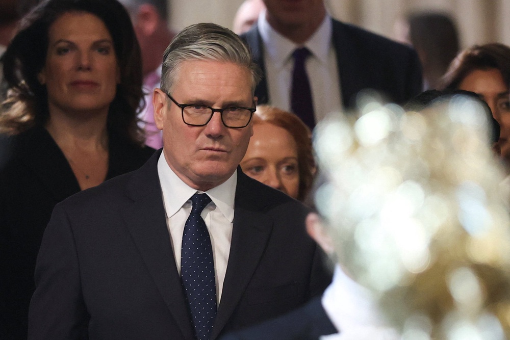 The party’s losses at the polls have left Starmer fighting for his political life, with almost 100 Labour MPs having publicly called for his resignation so far (AP)