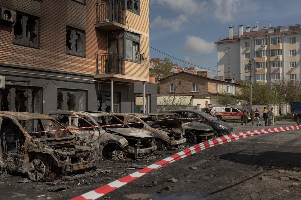 Russia fired nearly 700 drones at Ukraine overnight (AFP/Getty)