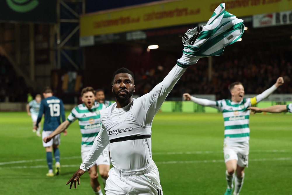Celtic were awarded a controversial penalty against Motherwell (Robert Perry/PA) (PA Wire)