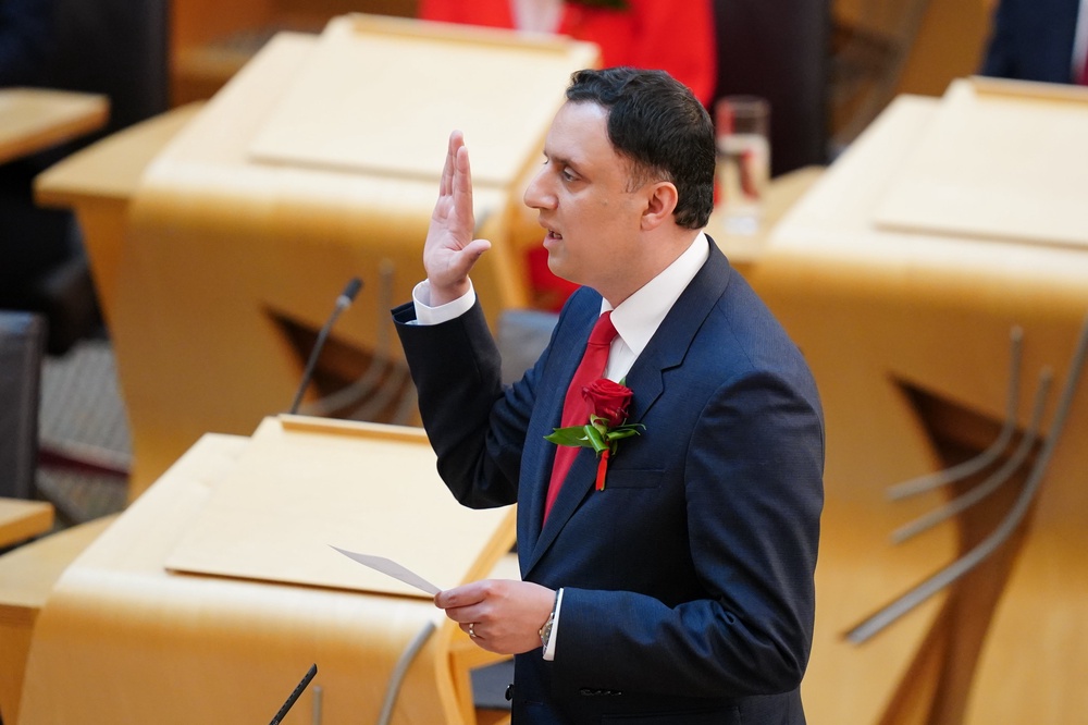 Scottish Labour leader Anas Sarwar said he was focused on Holyrood (Jane Barlow/PA) (PA Wire)