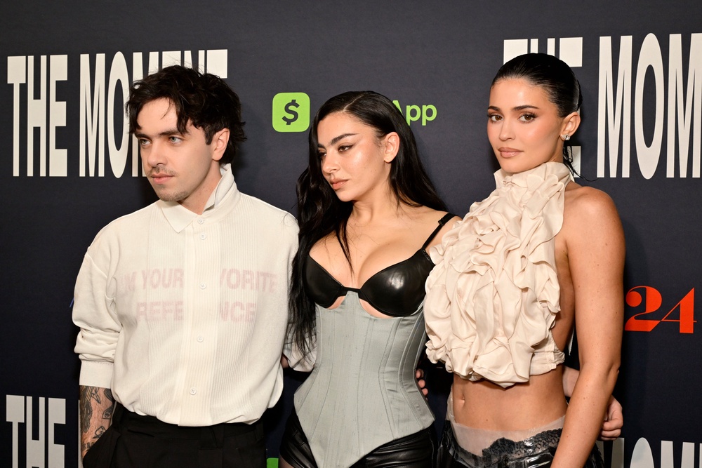 Kylie Jenner was featured in a cameo in Aidan Zamiri's film 'The Moment' starring Charli XCX (Getty Images)