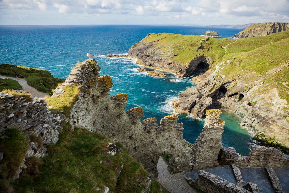 Tintagel Castle has a long history of wind erosion (Nigel Wallace-Iles)