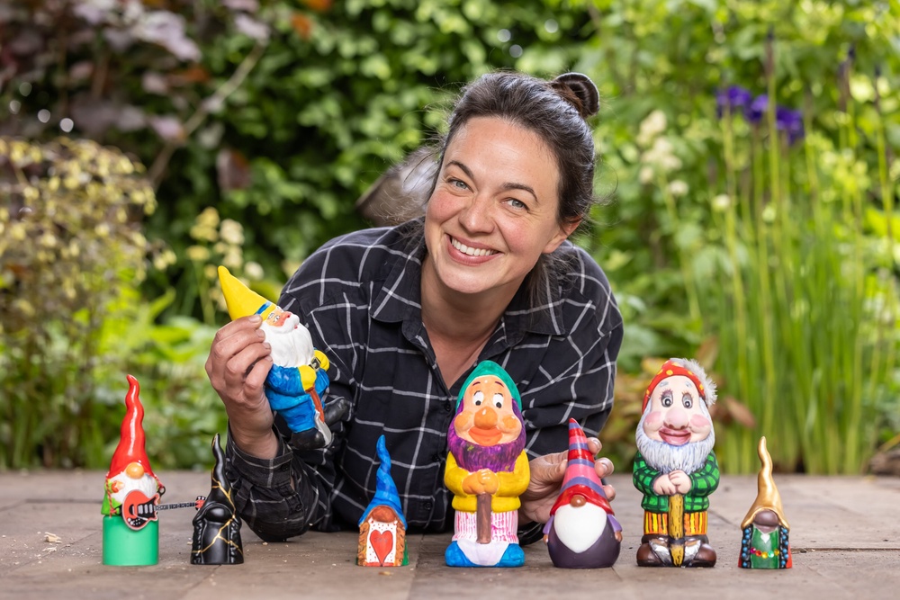 People will be able to bid to get their hands on the gnomes in an online auction from Friday until Sunday May 24 (Oliver Dixon/RHS/PA) (PA Media)