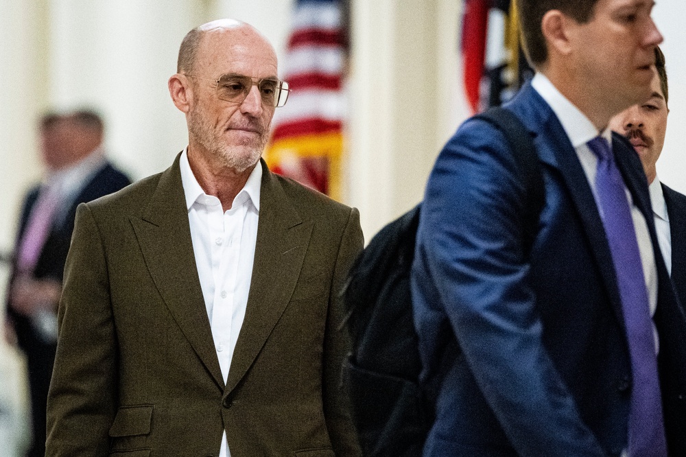 Ted Waitt, seen preparing to testify before the House Oversight Committee last month, told lawmakers he never would have had a relationship with Maxwell ‘if I knew then what I know now’ (Getty)