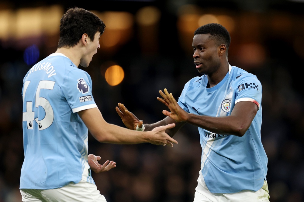 Guehi has formed a solid partnership with Abdukodir Khusanov and the pair appear to be the future of City’s defence (Getty)