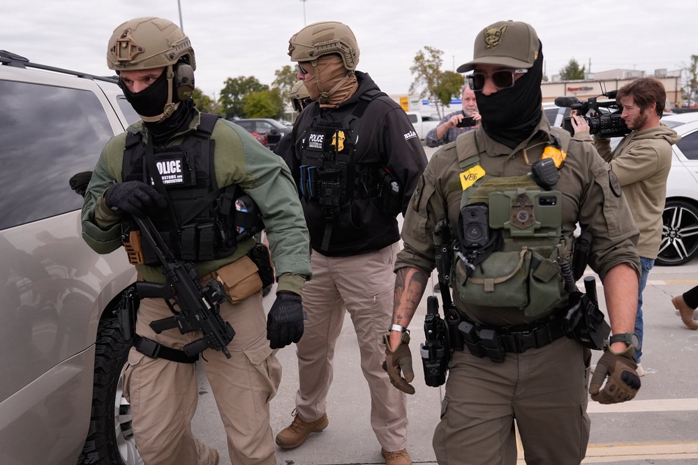 Banks deployed Border Patrol agents to work alongside ICE in violent patrols of Democratic-led cities in 2025, culminating with the fatal shootings of two demonstrators in Minneapolis in January (AP)