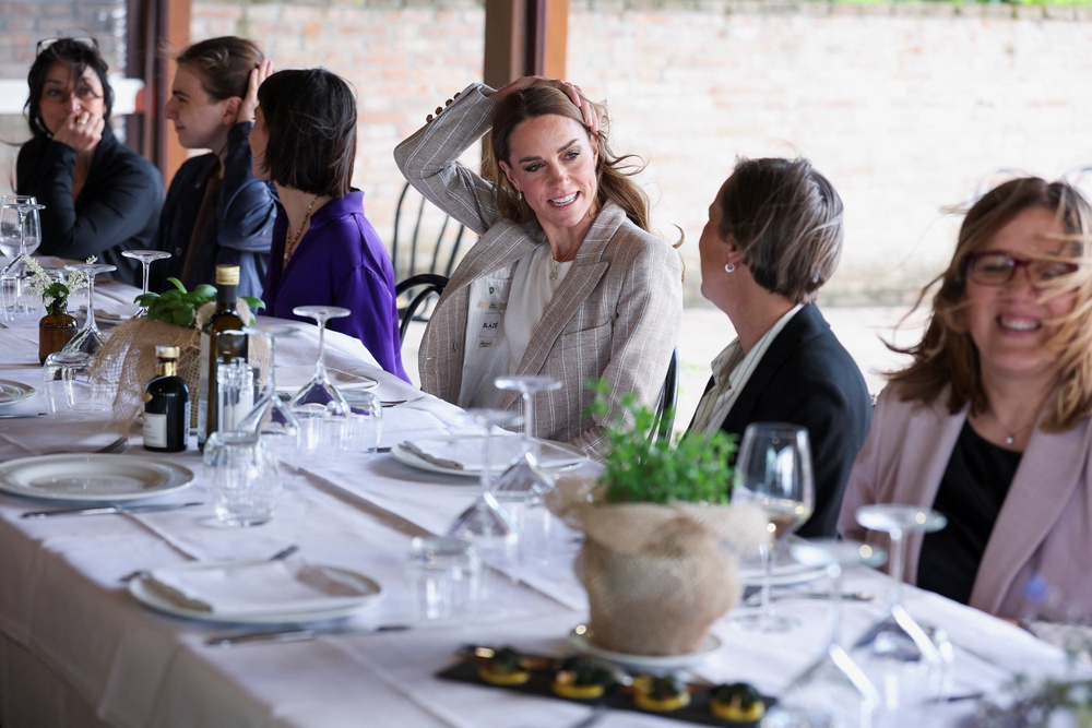 The Princess of Wales during a visit to rural Agriturismo ‘Al Vigneto’ (Phil Noble/PA) (PA Wire)