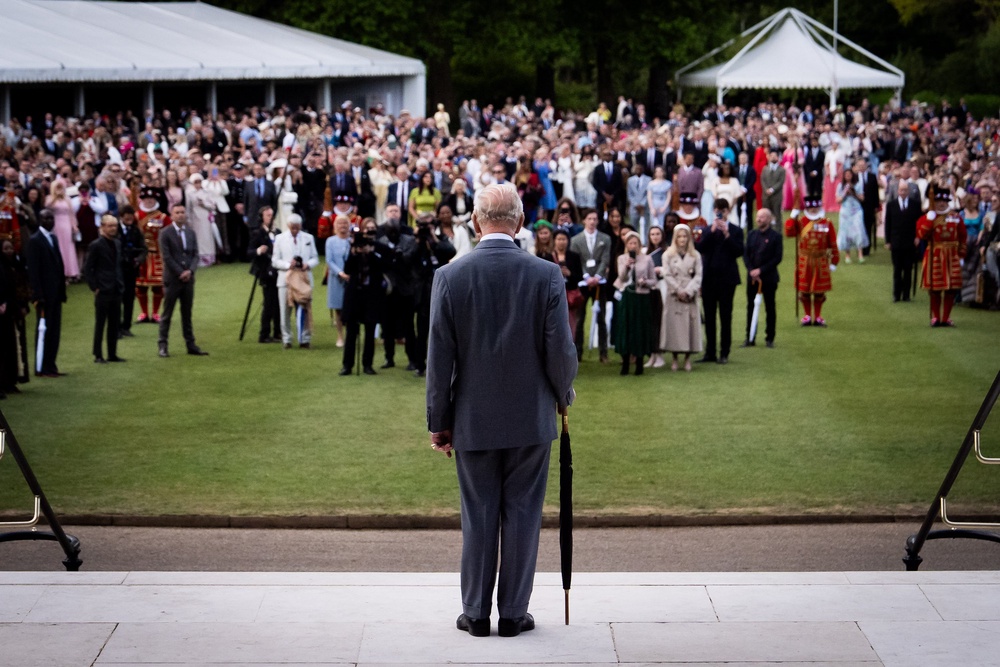 Charles before a Royal Garden Party at Buckingham Palace (Aaron Chown/PA) (PA Wire)