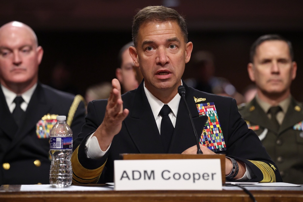 Trump met Adm. Brad Cooper Thursday in the White House. Trump has hinted at resuming attacks on Iran after the midterm elections. The war with Iran is now in its 8th month (Getty Images)