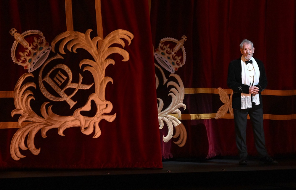 Sir Ian McKellen speaks on stage (Jeff Spicer/PA) (PA Wire)