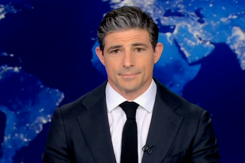 Matt Gutman signed off for Dokoupil after the feed cut back to him in a studio (CBS Evening News)