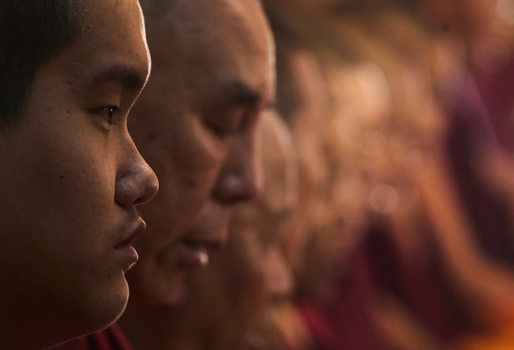 Jalue Dorje attends rituals with other monks at Dzarong Thubten Mindrol Dongä Chöling Monastery in Kathmandu (Copyright 2026 The Associated Press. All rights reserved.)