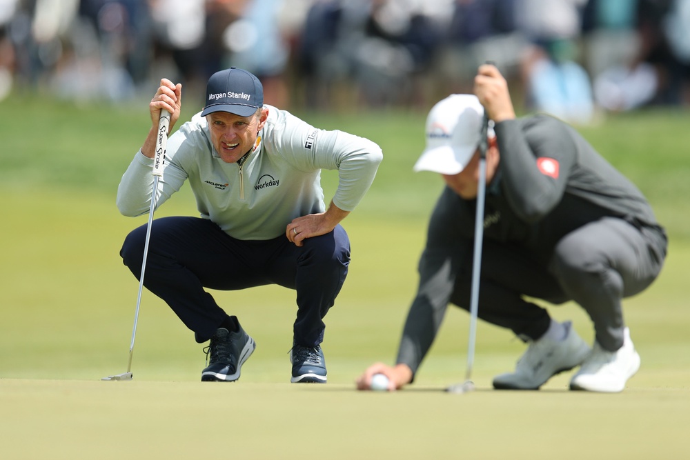 Justin Rose and Matt Fitzpatrick remain right in touch (Getty)