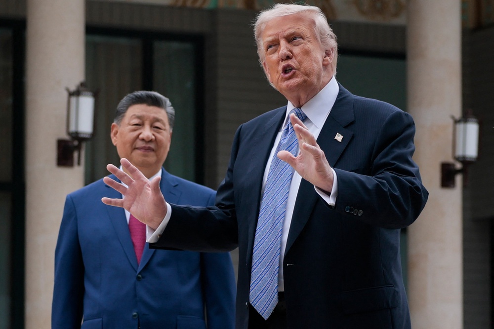 The US president will not return to the US with a concrete plan to end the war in Iran (AFP/Getty)