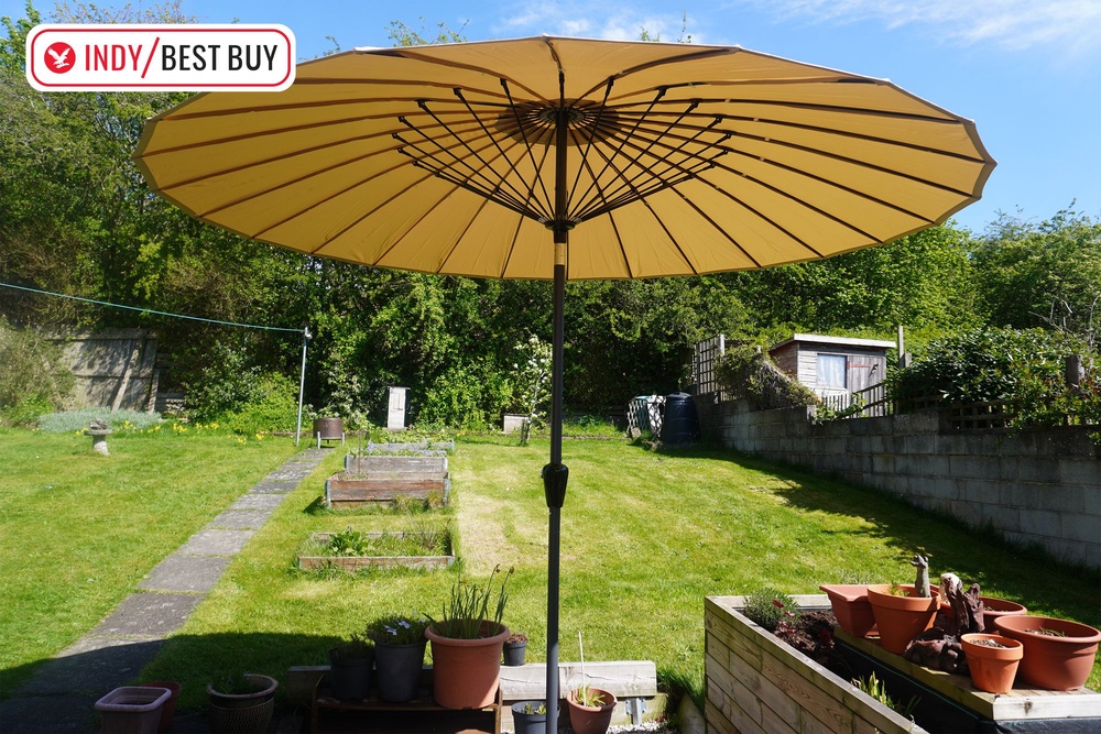 Image from: 9 best garden parasols for shade, style and sun protection