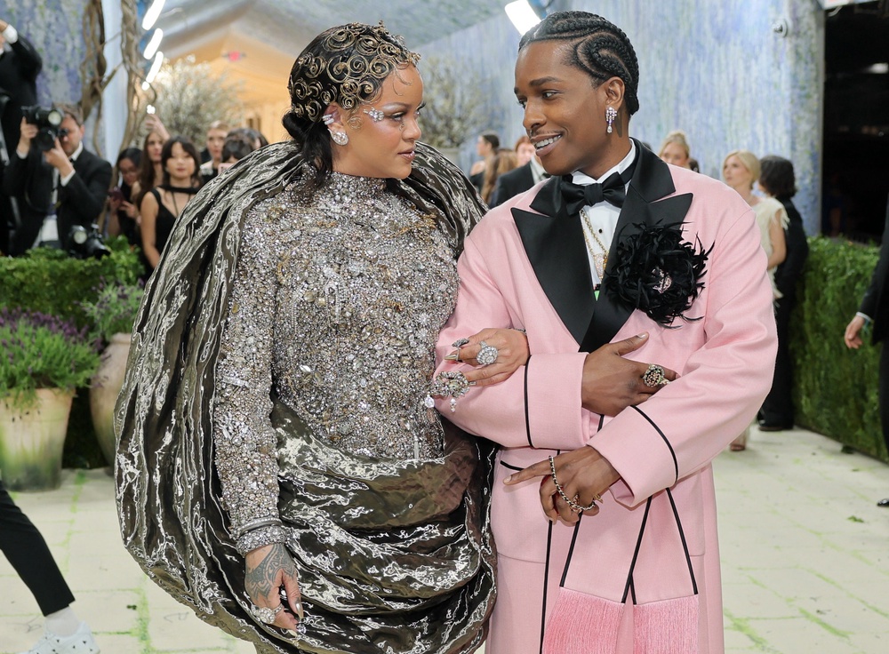 Rihanna and her partner A$AP Rocky are both referenced on Drake's 'Iceman' (Reuters)