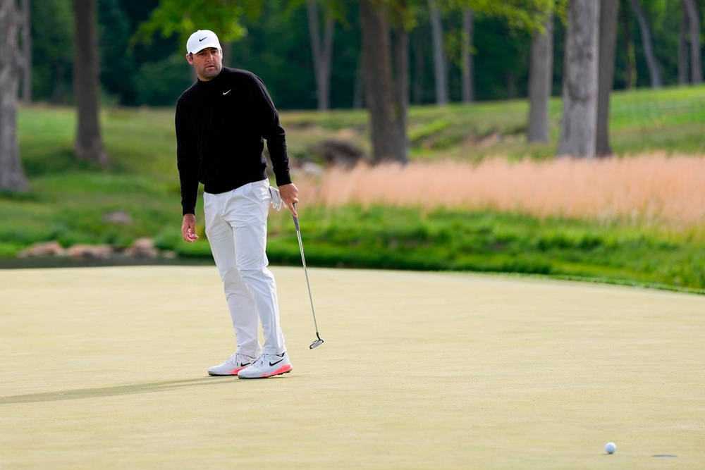 Scheffler found the going tough (AP Photo/Matt Slocum) (AP)
