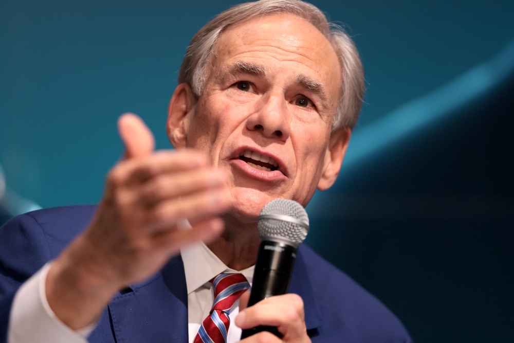 Texas Gov. Greg Abbott, seen here speaking in Miami on April 7, 2026, sparked backlash online by criticizing Talarico’s breakfast taco order (Getty)