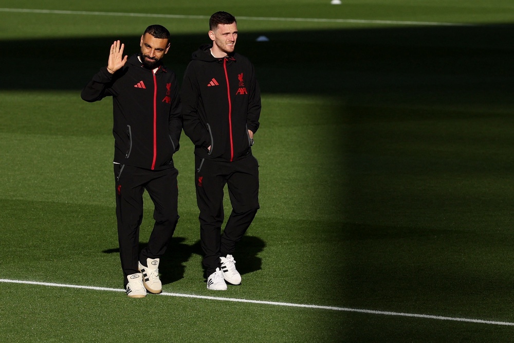 Robertson will share his Anfield farewell with Mohamed Salah (Reuters)