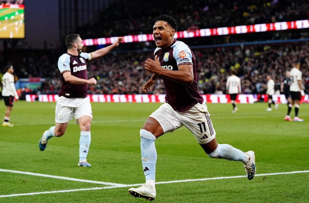 Ollie Watkins celebrates scoring (Jacob King/PA) (PA Wire)