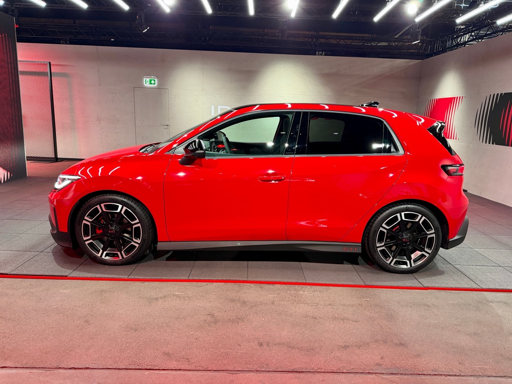 The new Volkswagen ID. Polo GTI is similar in proportions and size to the original Golf GTI of 1976 (Steve Fowler)