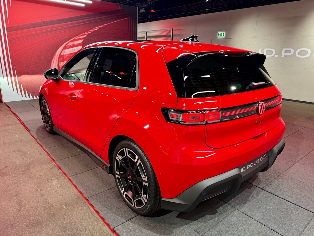 3D rear lights and retro wheels also feature on the new ID. Polo GTI (Steve Fowler)