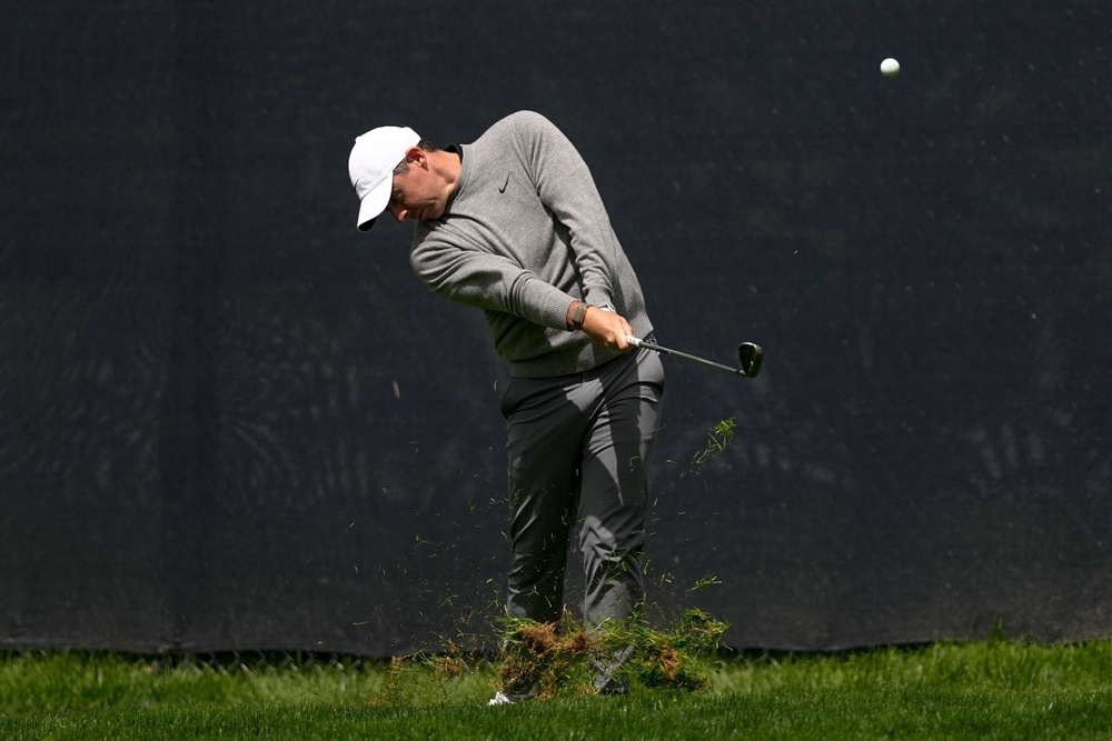 McIlroy made three birdies and no bogeys in his second round (AP Photo/Carolyn Kaster) (AP)
