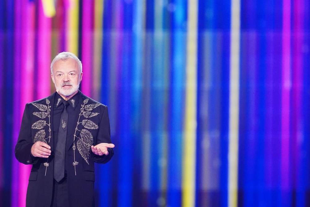 'You don't get wee breaks': Norton on stage at the Eurovision Song Contest Grand Final in 2023 (Getty)