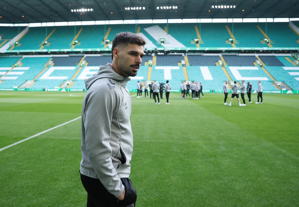 Claudio Braga is on the bench for Hearts (Reuters)