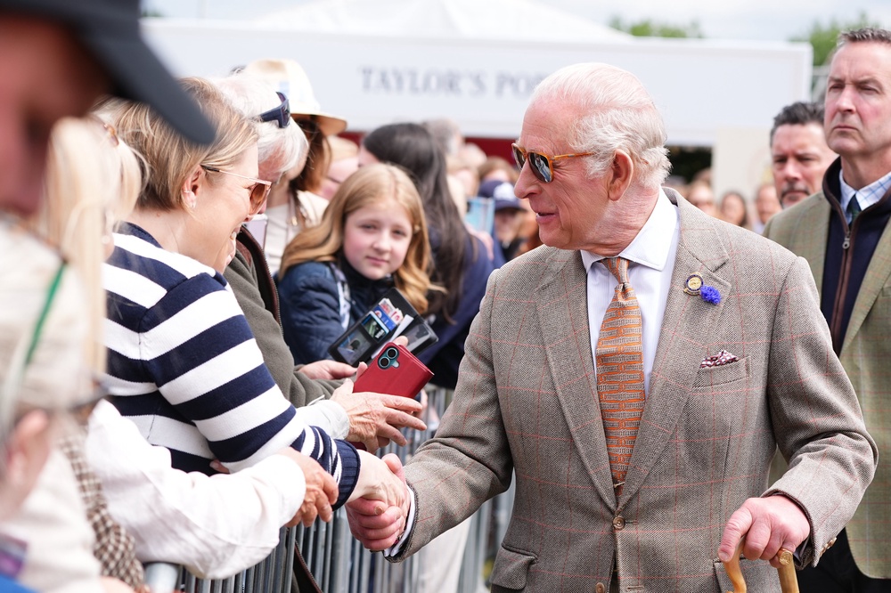 The King, who attended the Royal Windsor Horse Show, has shared his condolences (PA)