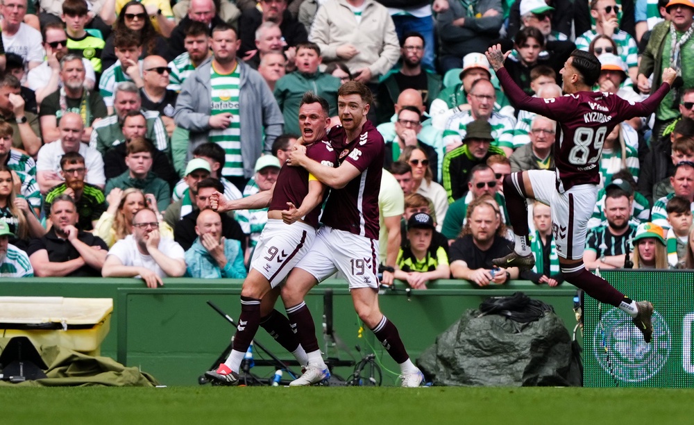 Lawrence Shankland opened the scoring in the title showdown (Andrew Milligan/PA) (PA Wire)