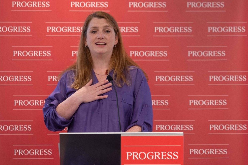 Communities minister Alison McGovern speaking at the Progress Conference in London (Jeff Moore/PA) (PA Wire)