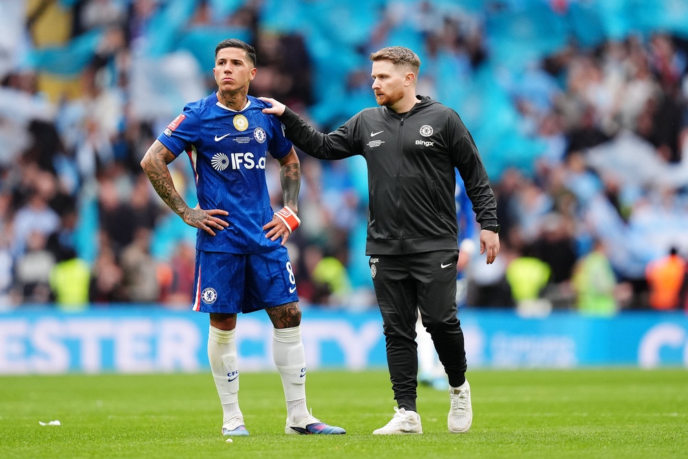 It was Wembley disappointment for interim manager Calum McFarlane and his players (John Walton/PA) (PA Wire)