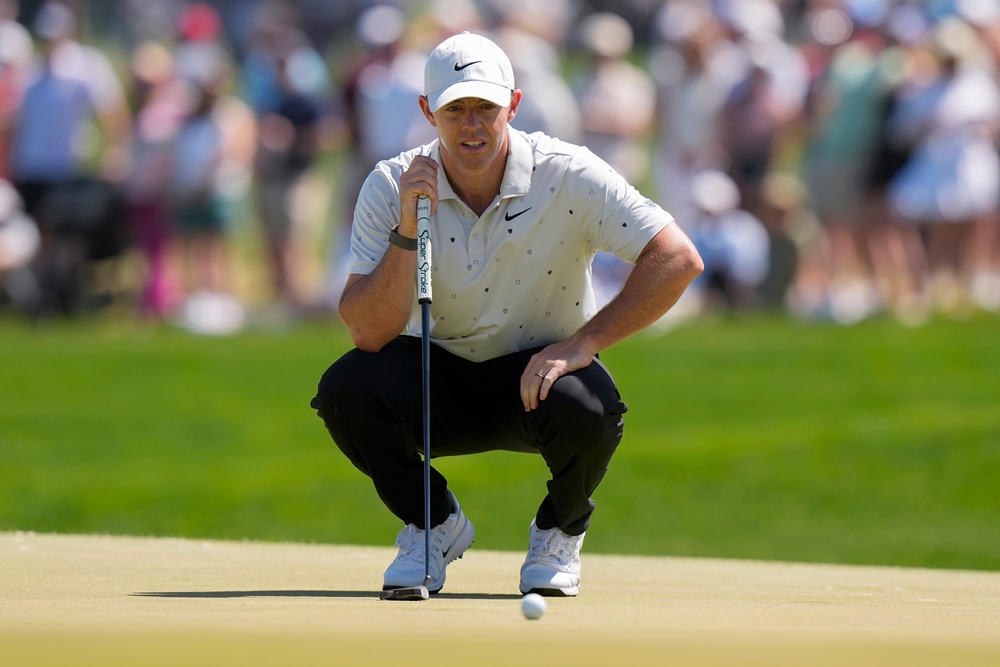 Rory McIlroy closed in on the leaders at the US PGA Championship (AP Photo/Frank Franklin II) (AP)