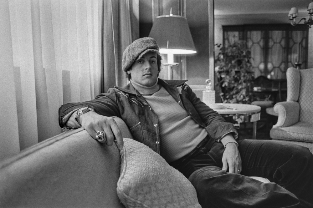 Stallone pictured a month before his Oscar win in 1977. He hasn’t forgotten his exchange with Chayefsky but said he didn’t let it define his experience (Getty Images)