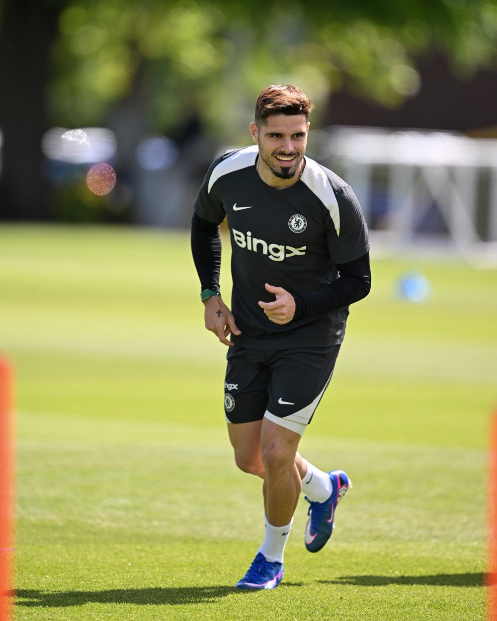 Pedro Neto of Chelsea during a training session at on Friday 15 May (Chelsea FC via Getty Images)