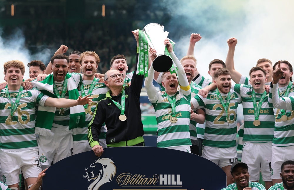 Celtic pipped Hearts to the league title on Saturday in dramatic fashion (Getty)