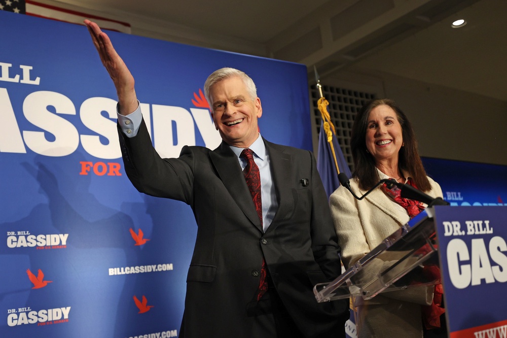Cassidy lost his primary Saturday after years of disputes with the president (Getty)