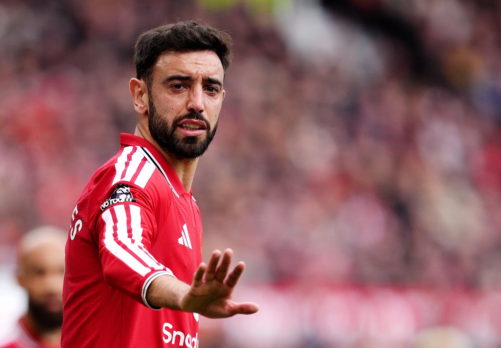 Bruno Fernandes recorded his 20th assist of the Premier League season (Martin Rickett/PA) (PA Wire)