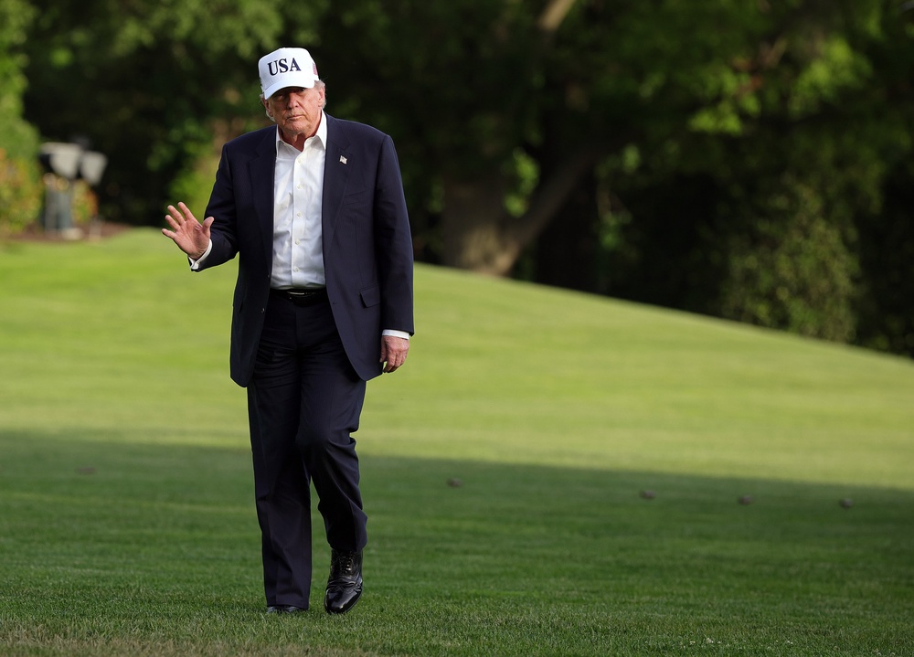 The CSPAN caller called Trump a ‘con man’ and a ‘liar’ (Getty)