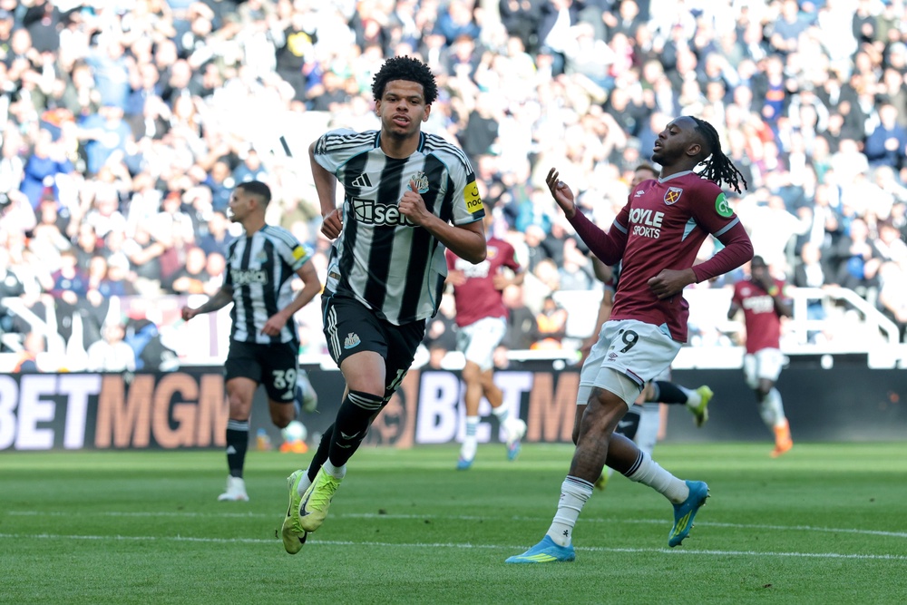 Newcastle are two up at half time (Getty)