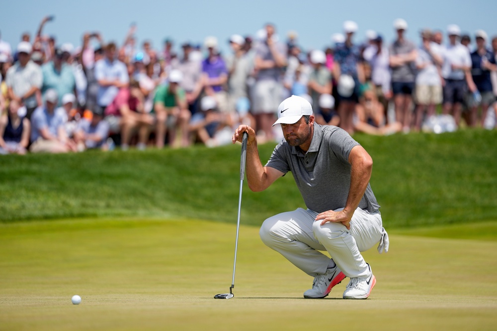 Scottie Scheffler could not build on a positive early birdie (AP Photo/Carolyn Kaster) (AP)