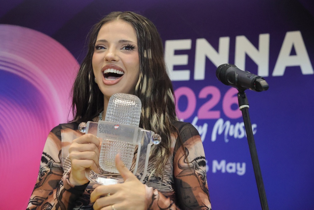 Bulgarian singer Dara won this year’s event in Vienna, Austria. (AP)